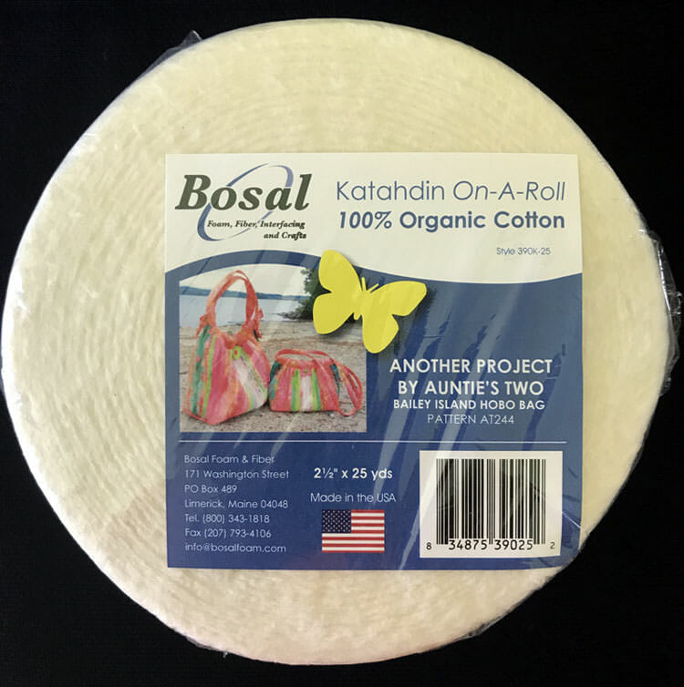 390K-25 Katahdin On-A-Roll 100/% Organic Cotton Batting-White 2.5 X25yd